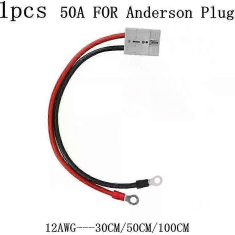 Câble d'extension étanche 50 A pour connecteur Anderson, câble de calibre 12 AWG avec cosse M8 et connecteur de charge de batterie - JXLGV (1/5)