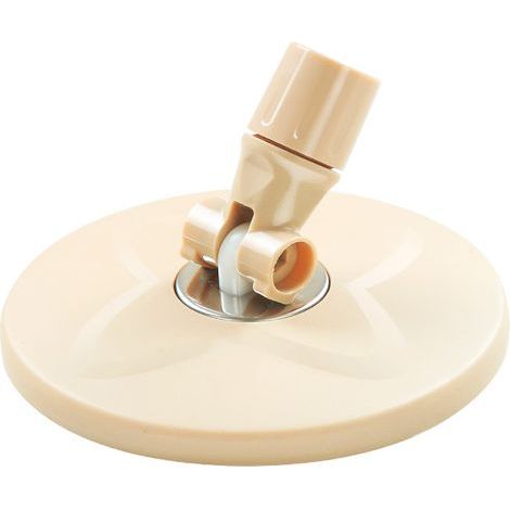 Les accessoires pour balai à franges rotatif comprennent un disque en plastique kaki, une tête de balai à disque en acier inoxydable et une tête de balai de rechange universelle. (1/4)