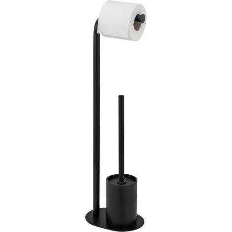 Porte-papier toilette et brosse WC LEVANTE, 2 en 1 (1/5)