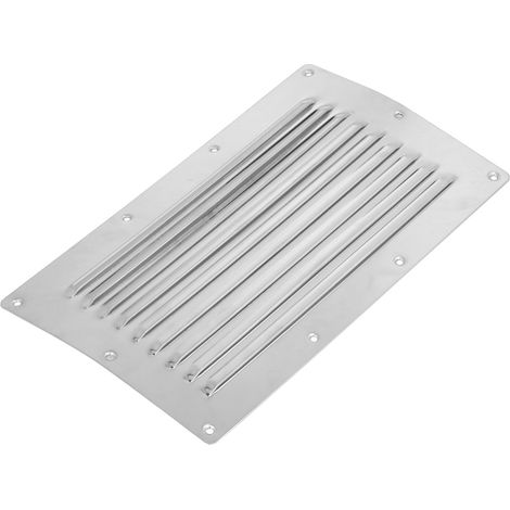 Grille de ventilation 250 x 150 mm en acier inoxydable pour conduit d'aération, matériel de ventilation marine pour bateau, yacht, camping-car et caravane (1/5)