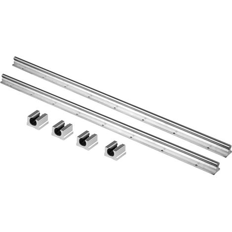 Palier linéaire, rail stable (lot de 2) pour accessoires industriels