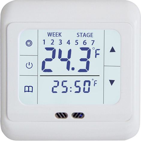 Termostato eléctrico para calefacción con pantalla LCD táctil, termostato inteligente de 16 A, controlador de temperatura para el hogar que ahorra energía.