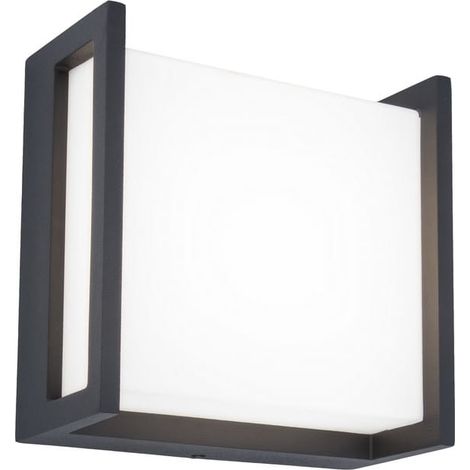 Lampada da parete per esterni Qubo a LED color antracite, 9,5 W, 4000 K, IP54. (1/5)