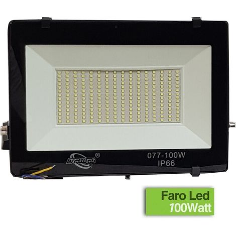 FARO PER ESTERNO A LED 100W ALTA LUMINOSITA' CON 224 LED LUCE BIANCA SMD IP66