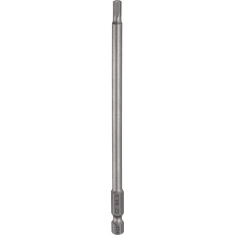 Embout de Tournevis Hexagonal 4mm Métrique Pointe Plate 1/4" Tige Hexagonale 200mm (8") Longue Magnétique Embouts de Tournevis à Douille Hexagonale (1/5)