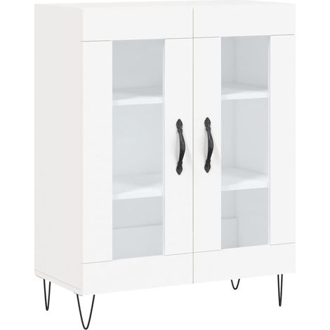 Credenza buffet cassettiera mobile contenitore organizer cucina soggiorno soggiorno 69,5 x 34 x 90 cm derivati del legno bianco 020030435