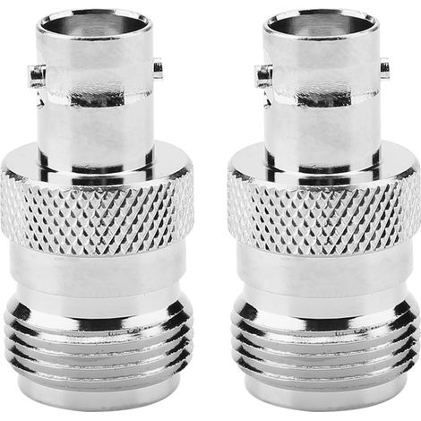 2pcs Type N Female to BNC Female RF Connector Coaxial Adapter Test Converter