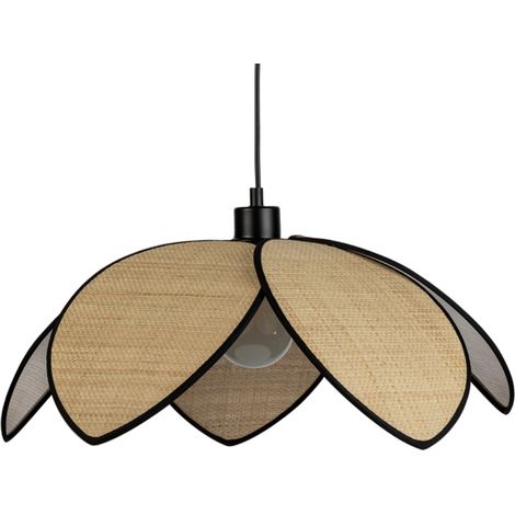 Suspension COROL en tissu tressé compatible E27 – Éclairage doux et chaleureux – Pour intérieur bohème – SUSCOROLD50 – Mathias Luminaires