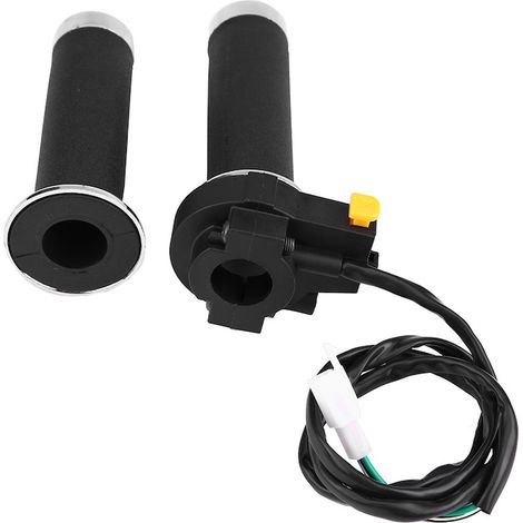 Poignées d'accélérateur pour moto, 22 mm, noires, poignées de gaz de rechange pour guidon de moto et scooter (1/5)
