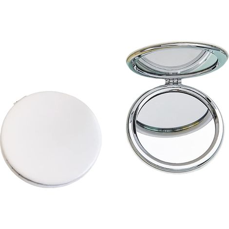 Miroir de maquillage, miroir rond et flexible de 6,7 cm, miroir de maquillage professionnel double face (un côté plus grand, l'autre côté normal) (1/5)