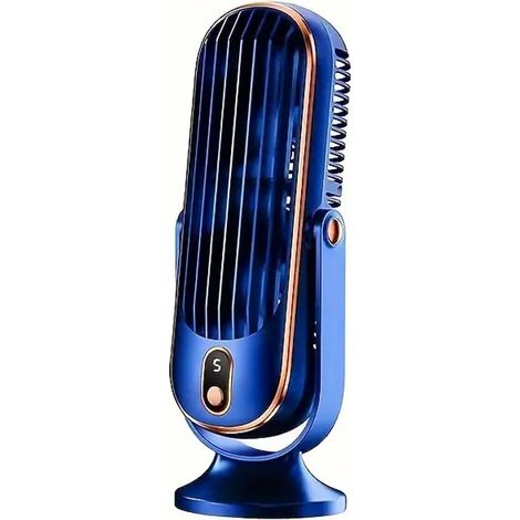 Kleiner, wiederaufladbarer USB-Tischventilator mit fünf Geschwindigkeitsstufen für Reisen, Büro, Camping und Studentenzimmer – leise