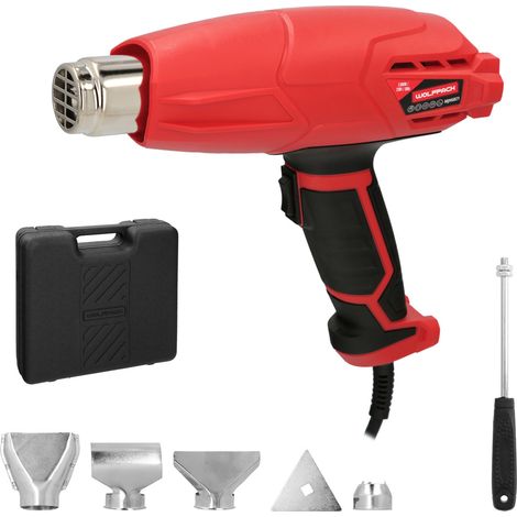 Pistola ad aria calda wolfpack linea profesional nero 2000 watt (1/5)