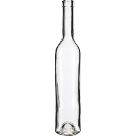 BOTTIGLIA IN VETRO PER DISTILLATI 'BORDOLESE' 500 ml - colore bianco- 24 pezzi  - BricoGo