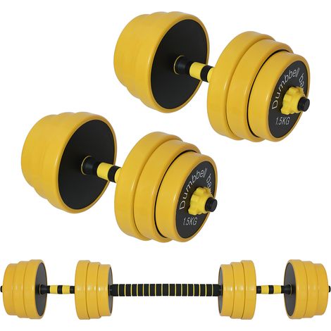 Set Manubri da 25kg (4x2.5kg+4x2kg+4x1.5kg) Bilanciere Pesi Fitness Allenamento