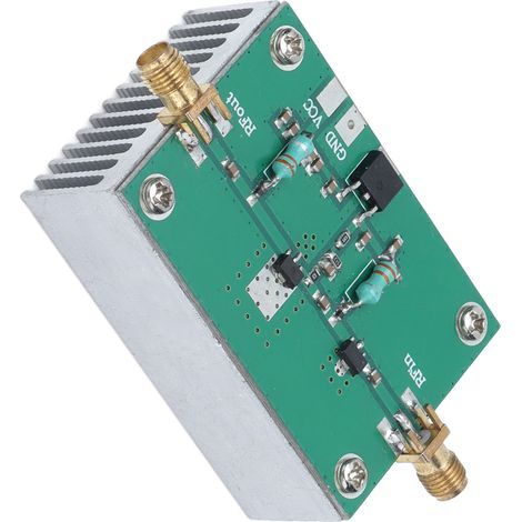 1–512 MHz 12 V DC 1,6 W Breitband-HF-Verstärkermodul für HF-, FM-, VHF- und UHF-Funksender, Leiterplattenübertragungsplatine (1/5)