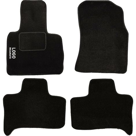 LUPEX SHOP - Tappetini auto compatibili per X5, in moquette nera, anteriori e posteriori (1/3)