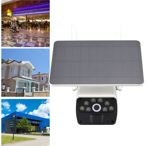 Caméra de sécurité extérieure sans fil WiFi à énergie solaire avec vision nocturne et détection de mouvement (1/5)