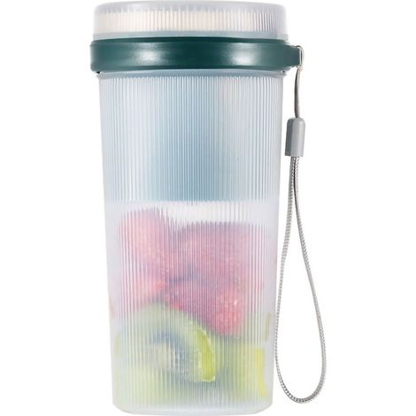 Mixeur portable, gobelet à jus, mini mixeur électrique USB pour usage domestique, couleur verte. (1/5)