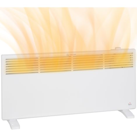 HOMCOM 2000W Panel Heater, Low Energy Electric Heater for Home, White (1/5)