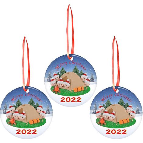 Regalo de Navidad para ella, regalo para Navidad, colgante para árbol de Navidad, decoración de 3 piezas (1/5)