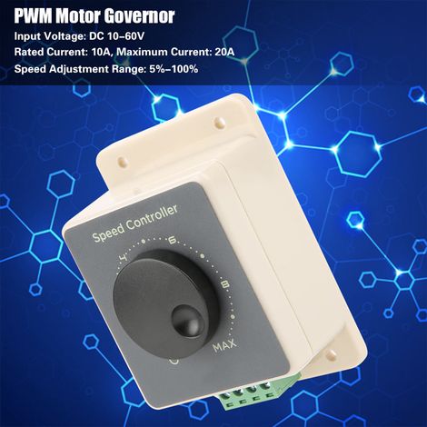 Régulateur de vitesse pour moteur CC PWM 12 V/24 V/36 V/48 V 20 A haute puissance (1/5)