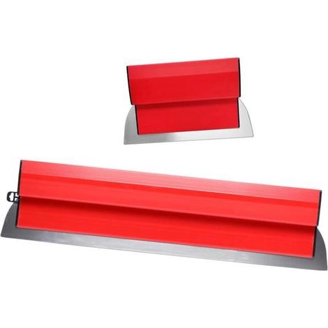 2x 25/60cm spatule de lissage pour cloisons sèches-truelle à plâtre mur en acier inoxydable peinture écrémage adapté aux (1/4)