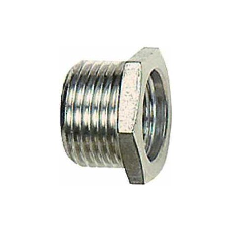 Riegler Reduziernippel, kurz, G 3/4 a., G 1/2 i., SW 32, Edelstahl 1.4571 (1/5)