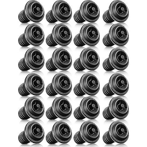 Lot de 24 bouchons à vin refermables, pompe à vide pour vin, bouchons réutilisables pour conserver le vin-AquaForge (1/5)