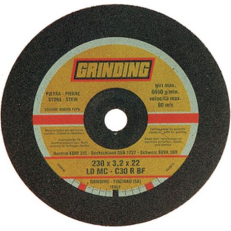 GRINDING DISCO MARMO DEPRES 230X3,2 LDMC- SAINT GOBAIN ABRASIVI- 25,0 pz