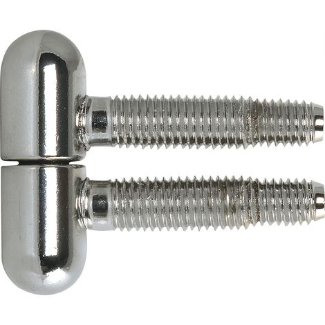 SFS Einbohrband Türband 3-Stufengewindebolzen ø13mm mit Rundkopf Stahl verchromt