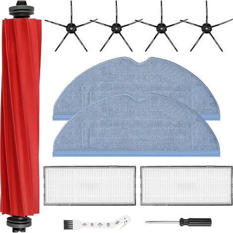 11 - Accessoires Robot Aspirateur - Kit Entretien Roborock S7 - Brosse Principale Et Filtre HEPA - Pour S7 MaxV Ultra Et Pro Ultra - Noir - 20x15x5cm (1/5)