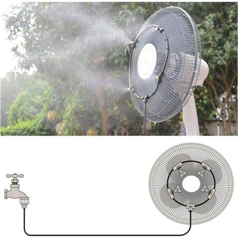 Ventilador nebulizador de 16 pulgadas para exteriores, enfriador de agua para patio y jardín, refrigeración eficiente - KZQ (1/5)