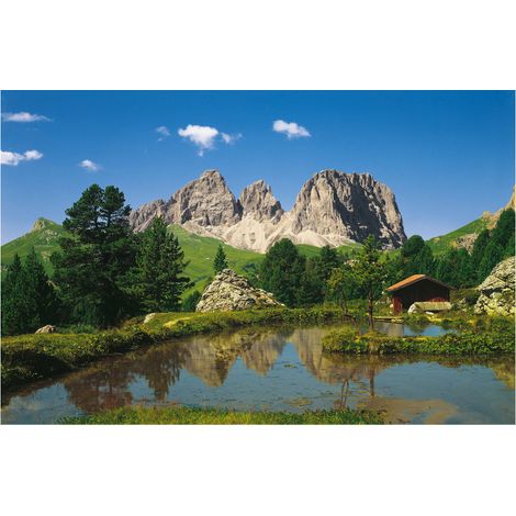 Komar Wandtapete - Dolomiten - 260 x 400 cm - Vlies Digitaldruck - Naturmotiv