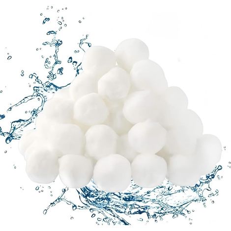 Balle Filtrante Piscine, Réutilisables Balle Filtrante Pisci, 200g Balles Filtrantes, Boules de Filtre de Piscine, Boule Filtration Piscine Remplace, pour Filtres à Sable, Filtration d'eau (1/5)