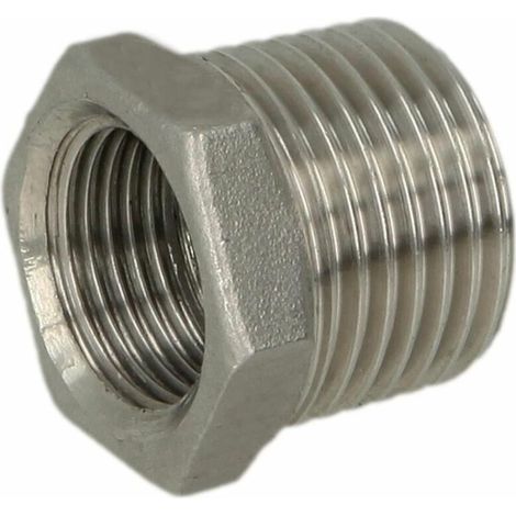Réduction en inox 3/4'' x 1/2'' FM/FF