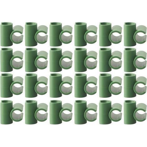 50pcs Garden Plant Connectors, Plant Trellis Fixing Tool, Fixed Garden Frame Fixing Clips, Tomato Cage Rod (11mm) (1/5)