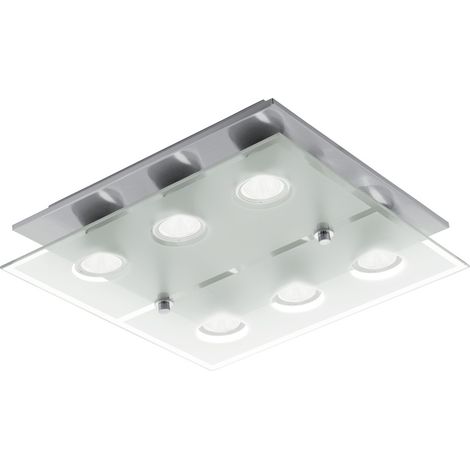 Lampe de plafond Cabo-Sd M Carré Nickel - 75342