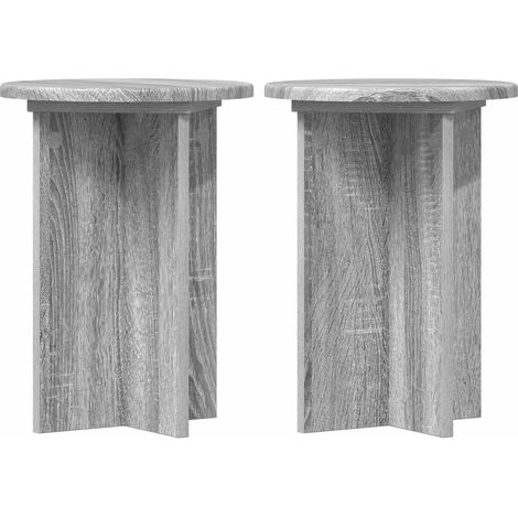 Maison Exclusive - Pflanzenständer 2 pcs Graues Sonoma Ø29,5 x 40