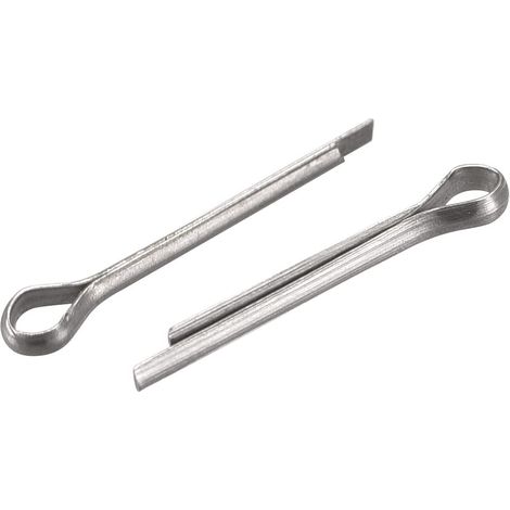 30Pcs Goupilles Fendues 1,5mm x 12mm Acier Inox Argenté (1/5)
