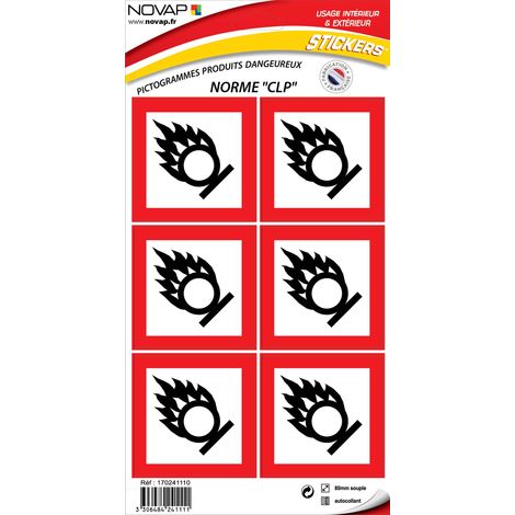 Pictogramme - Je fais flamber 80x80mm - 4241111