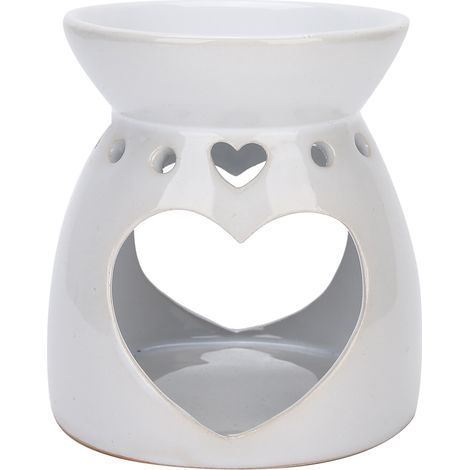 Diffuseur D'arôme En Céramique - Brûleur D'encens Et Huiles Essentielles - Pour Salon Chambre Bureau - Capacité 3 Heures - Blanc (1/5)