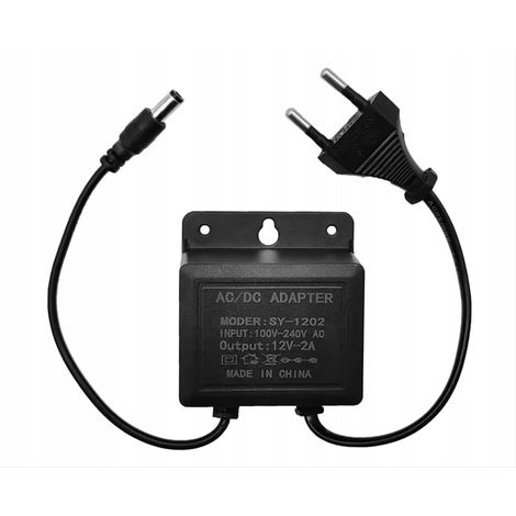Netzteil für Kamerarekorder, 12,0 V DC, 2,0 A, Schwarz, 5,5 mm x 2,1 mm (1/5)
