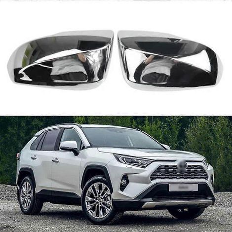 Passend für Toyota Rav4 X50 (Baujahre 2019–2023): Rückspiegelabdeckungen – Glänzend Schwarz, 2 Paar, Typ B