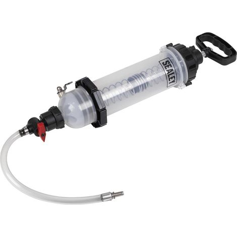 Sealey VS406 Spring Loaded Oil Refill Syringe 1.1L (1/2)