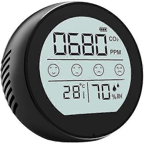 Détecteur de dioxyde de carbone, outil multifonctionnel de détection de température et d'humidité (1/5)