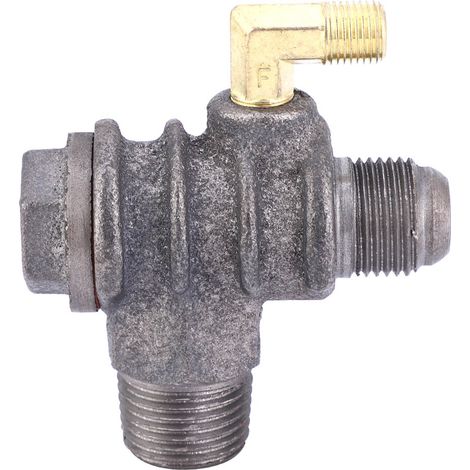 Accessoires pour compresseur d'air 3 voies : soupape en fonte, piston unidirectionnel, coude supérieur (1/5)