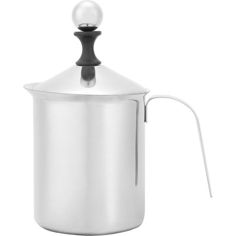 Pichet à lait/mousse à café/cappuccino en acier inoxydable 800 ml pour usage domestique