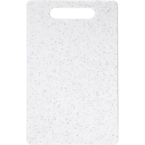 Doppelseitiges Schneidebrett (36 x 27,5 cm) Kunststoff Marmoroptik leicht zu reinigen und antibakteriell robust und langlebig mit griffigen Griff (1/5)