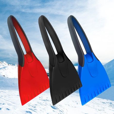 Raspador de hielo de 3 piezas, raspador de congelador con mango suave, raspador hielo nieve mango ergonómico, rompehielos resistente exteriores (1/5)