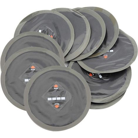 Patchs de réparation de pneus, 10 pièces 90 mm en caoutchouc naturel pour voiture, réparation de crevaison, patchs de réparation de crevaison à froid, patchs sans chambre à air (1/5)